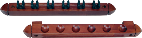 Standard 6 Clip Wall Rack - Chocolate